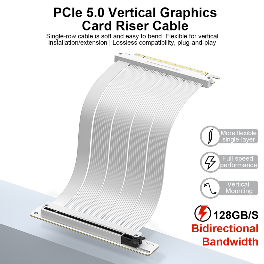 Pcie 5.0 Gpu Riser Cable - PCI‑E 5.0 X16 GPU Riser Cable